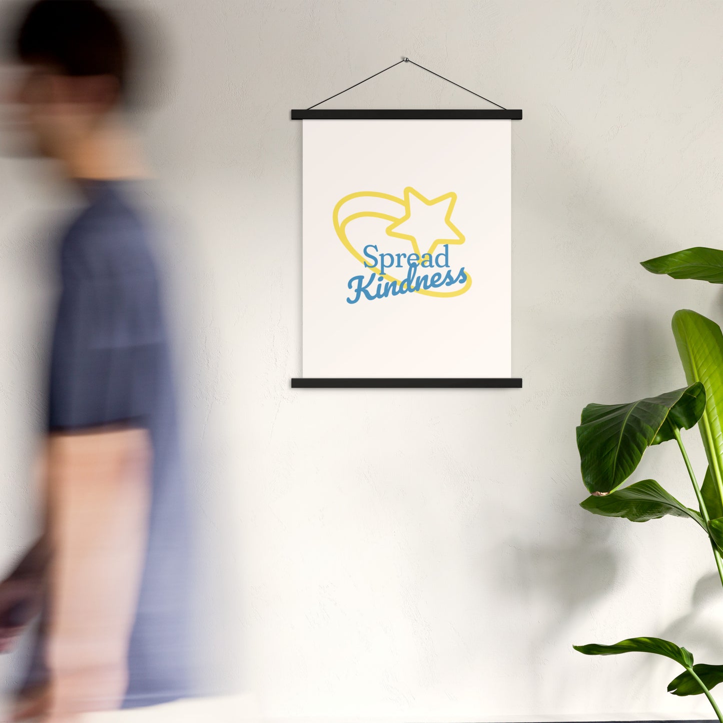 'Spread Kindness' Hanging Poster – Inspirational Wall Art – Uplifting Design for Any Space
