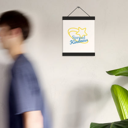 'Spread Kindness' Hanging Poster – Inspirational Wall Art – Uplifting Design for Any Space