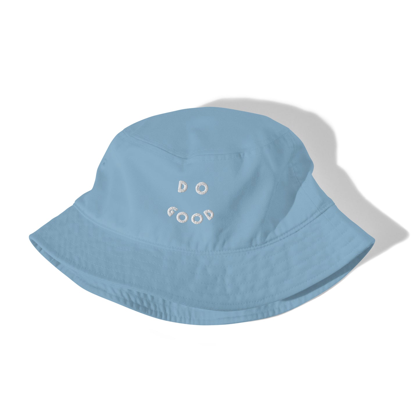 'Do Good' Smiley Face Embroidered Bucket Hat – Fun & Positive – Stylish Sun Protection