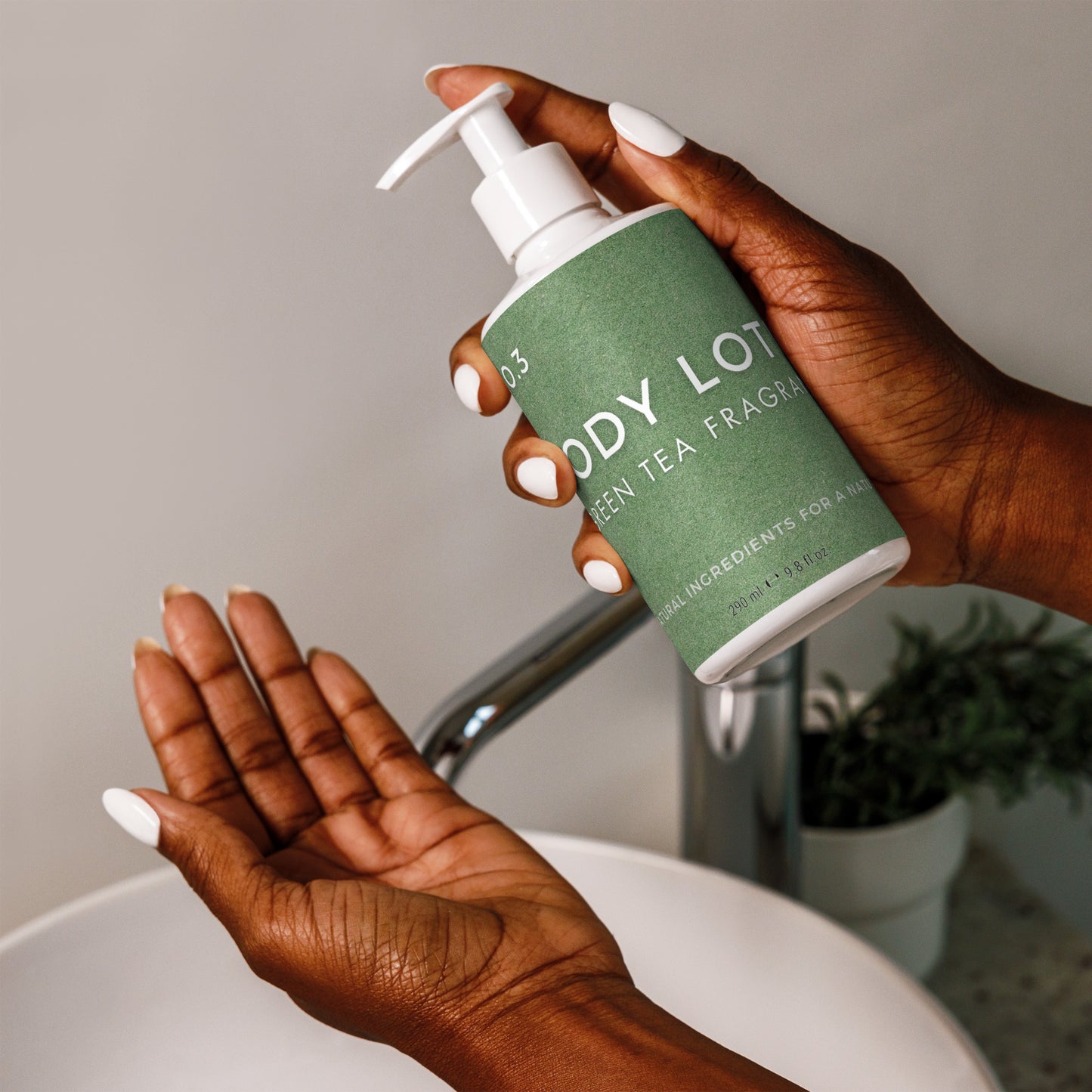 Green Tea Organic Vegan Lotion – Nourishing, Natural Skincare – Hydrating & Eco-Friendly