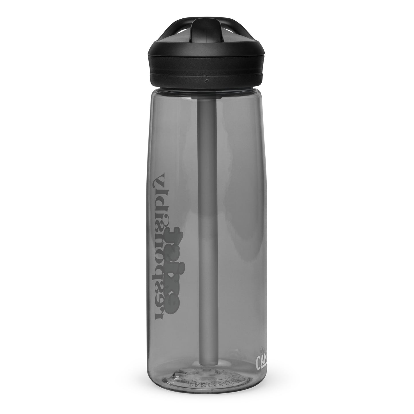 'Exist Responsibly' Sports Water Bottle – Eco-Friendly & Durable – CamelBak Eddy
