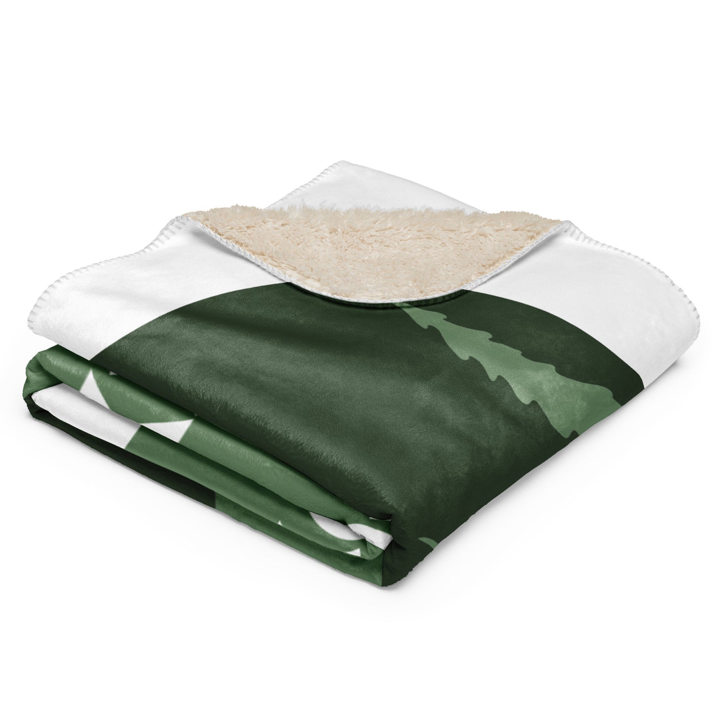Exist Responsibly Serene Nature Scene Cozy Sherpa blanket
