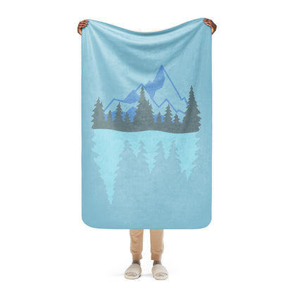 Blue Mountain Sherpa blanket