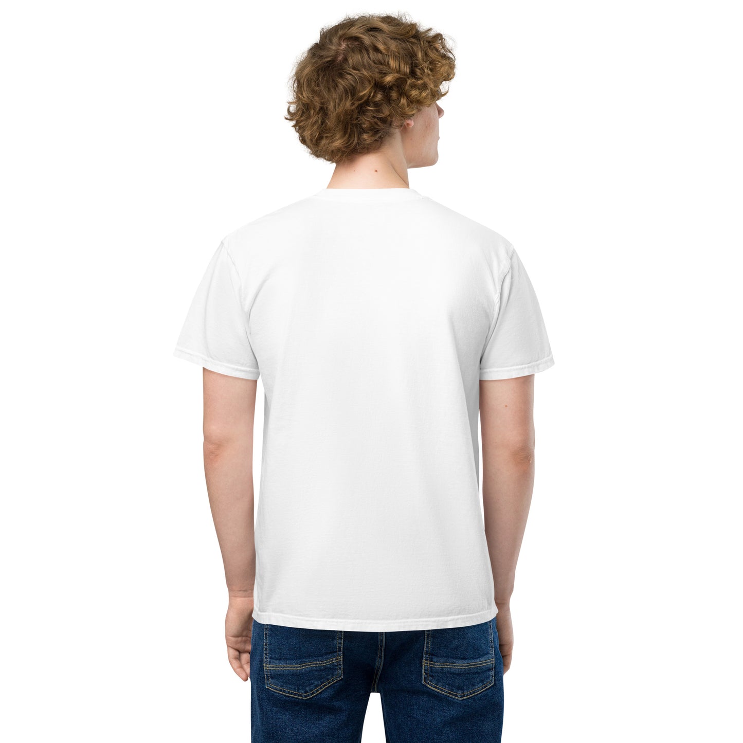 [pronouns] He/Him Unisex Pocket Tee - Sizes S, M, L, XL, 2XL