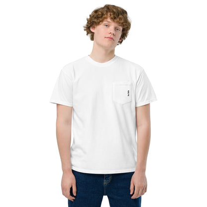 [pronouns] He/Him Unisex Pocket Tee - Sizes S, M, L, XL, 2XL
