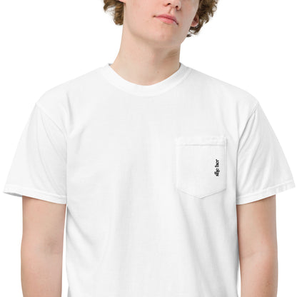 [pronouns] She/Her Unisex Pocket Tee - Sizes S, M, L, XL, 2XL