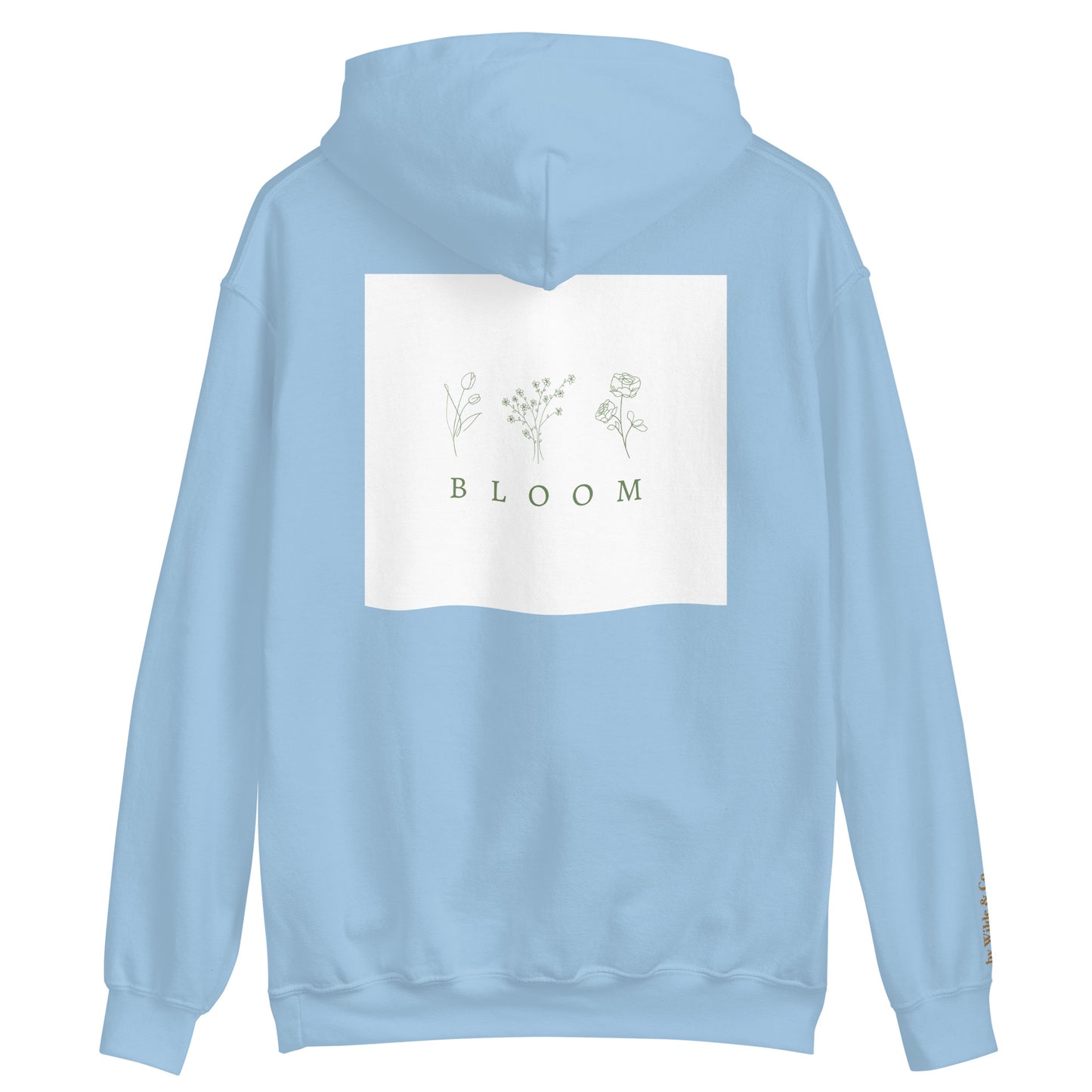 Bloom Unisex Forest Green Hoodie – Cozy & Versatile
