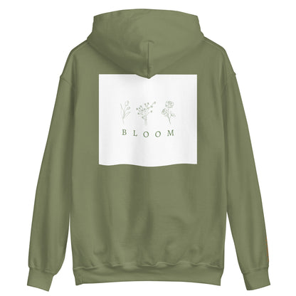 Bloom Unisex Forest Green Hoodie – Cozy & Versatile