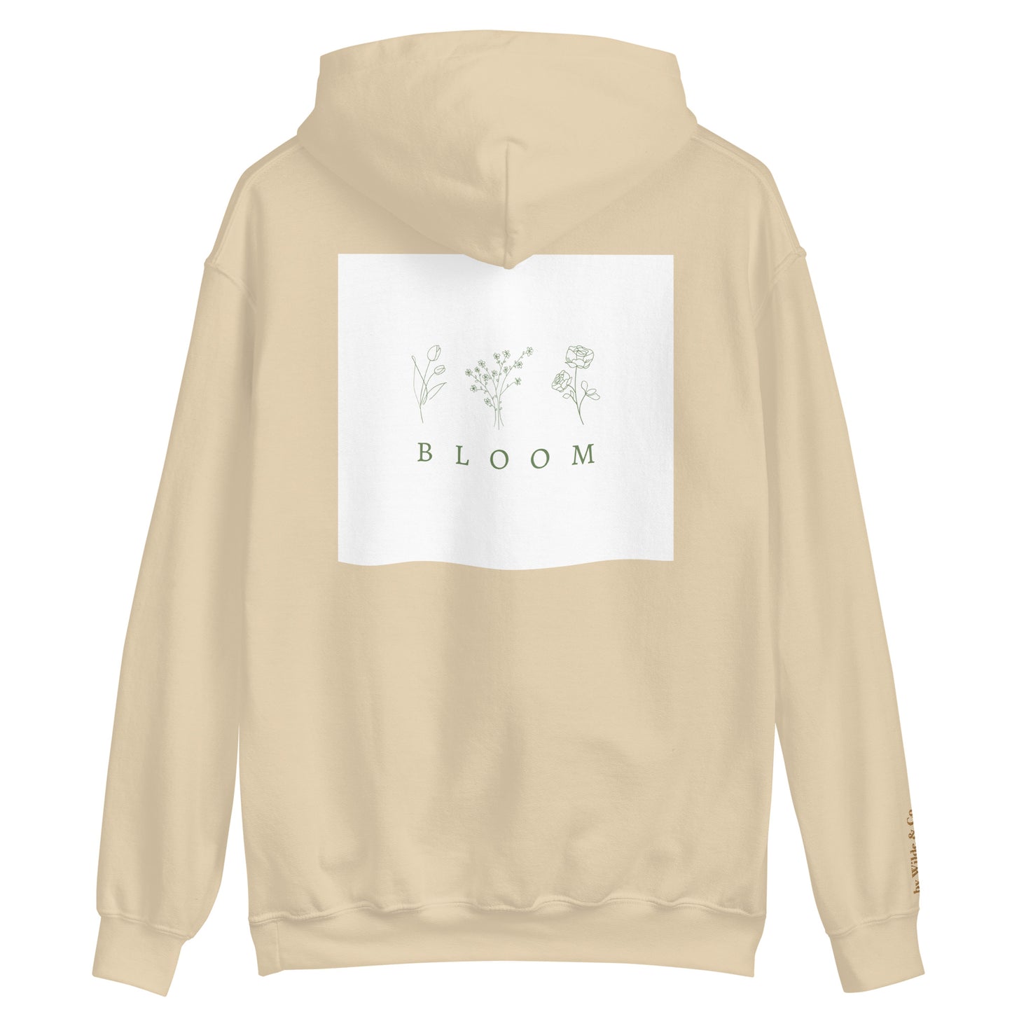 Bloom Unisex Forest Green Hoodie – Cozy & Versatile