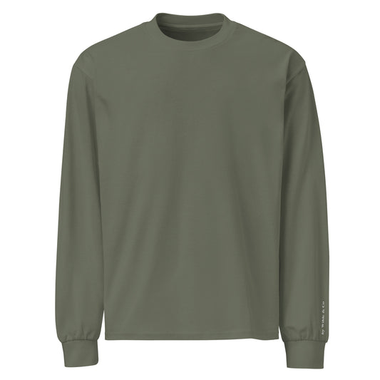 Essentials by Wilde Premium Heavyweight Long Sleeve T-Shirt – Durable & Cozy – Classic Fit